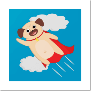 Super Pug Posters and Art